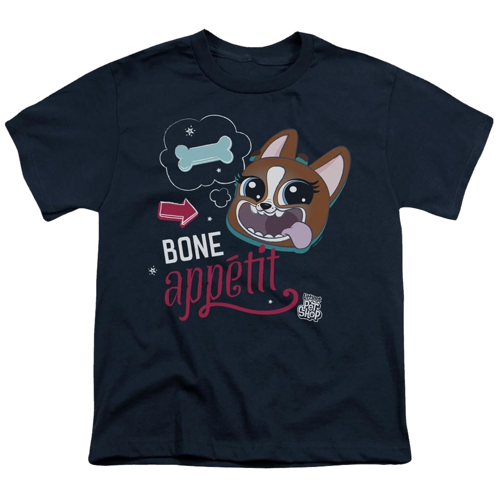 Hasbro Pet Shop Bone Appetit - Youth T-Shirt Youth T-Shirt (Ages 8-12) Pet Shop   