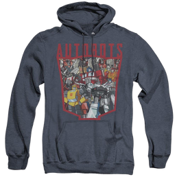Transformers Autobot Collage - Heather Pullover Hoodie Heather Pullover Hoodie Transformers   