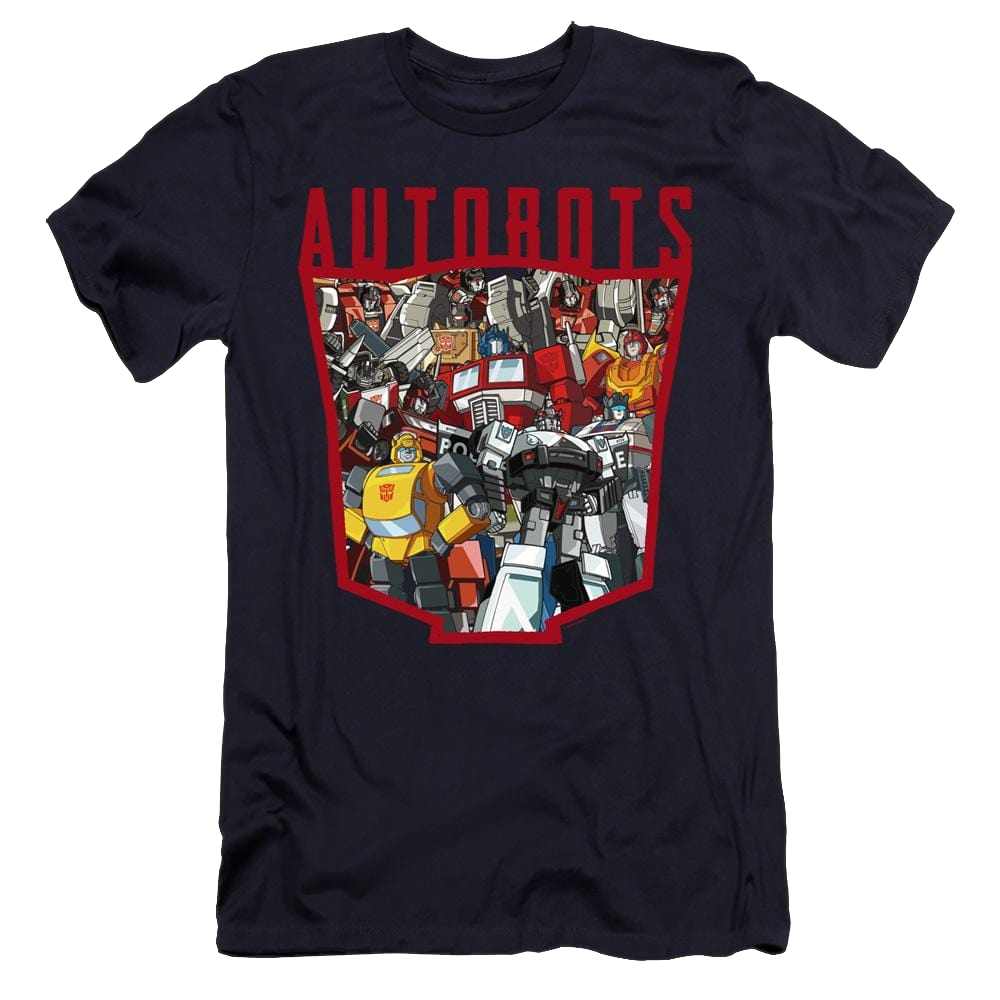 Transformers Autobot Collage - Men's Premium Slim Fit T-Shirt Men's Premium Slim Fit T-Shirt Transformers   