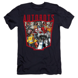 Transformers Autobot Collage - Men's Premium Slim Fit T-Shirt Men's Premium Slim Fit T-Shirt Transformers   