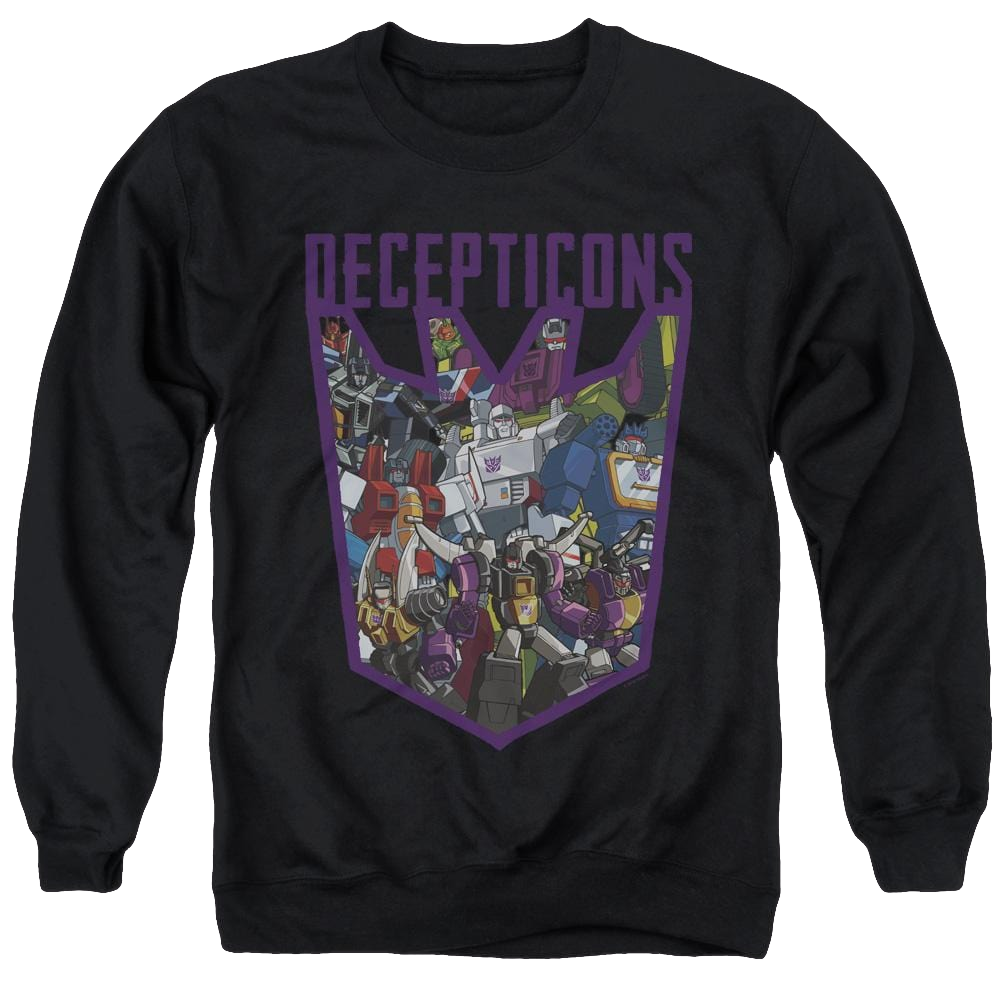 Transformers Decepticon Collage - Men's Crewneck Sweatshirt Men's Crewneck Sweatshirt Transformers   