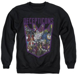 Transformers Decepticon Collage - Men's Crewneck Sweatshirt Men's Crewneck Sweatshirt Transformers   