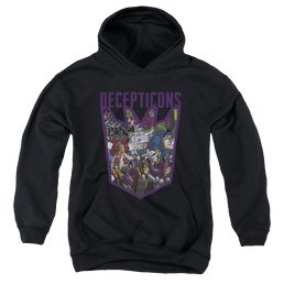 Transformers Decepticon Collage - Youth Hoodie Youth Hoodie (Ages 8-12) Transformers   