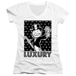 Monopoly Luxury - Juniors V-Neck T-Shirt Juniors V-Neck T-Shirt Monopoly   