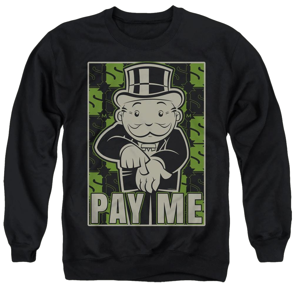 Monopoly Pay Me - Men's Crewneck Sweatshirt Men's Crewneck Sweatshirt Monopoly   