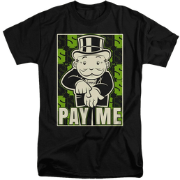 Monopoly Pay Me - Men's Tall Fit T-Shirt Men's Tall Fit T-Shirt Monopoly   