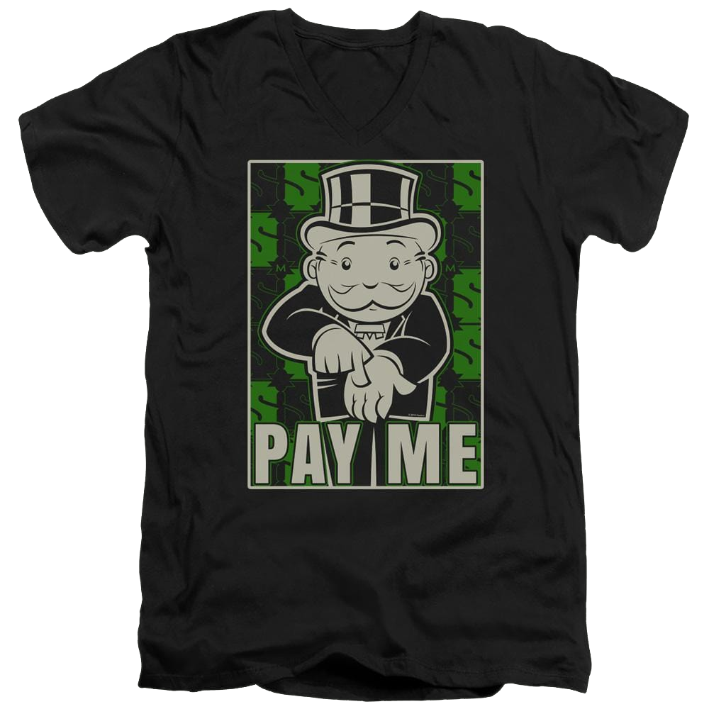 Monopoly Pay Me - Men's V-Neck T-Shirt Men's V-Neck T-Shirt Monopoly   