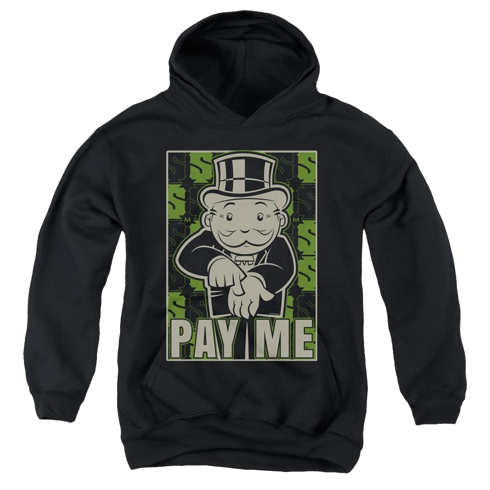 Monopoly Pay Me - Youth Hoodie Youth Hoodie (Ages 8-12) Monopoly   