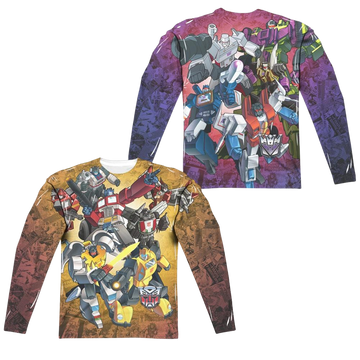 Transformers Autobots V Decepticons men's all-over print long sleeve