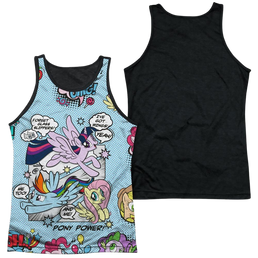 My Little Pony Friendship Is Magic Pony Comic - Men's Black Back Tank Top Men's Black Back Tank My Little Pony   