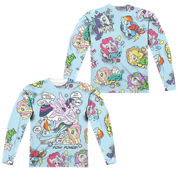 My Little Pony Friendship Is Magic Pony Comic (Front/Back Print) - Men's All-Over Print Long Sleeve Men's All-Over Print Long Sleeve My Little Pony   