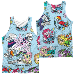 My Little Pony Friendship Is Magic Pony Comic (Front/Back Print) - Men's All Over Print Tank Top Men's All Over Print Tank My Little Pony   