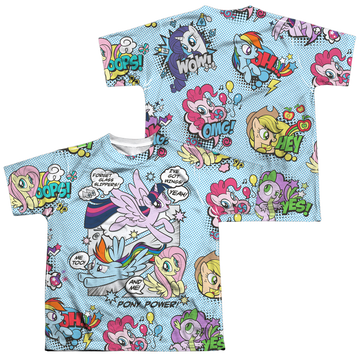 My Little Pony Friendship Is Magic Pony Comic youth all-over print t-shirt for ages 8 to 12