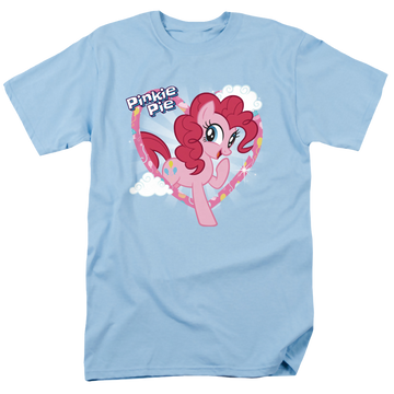 Light blue men's regular fit t-shirt with My Little Pony Friendship Is Magic Pinkie Pie graphic