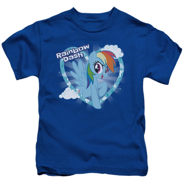 Royal kid's t-shirt for ages 4 to 7 with My Little Pony Friendship Is Magic Rainbow Dash graphic