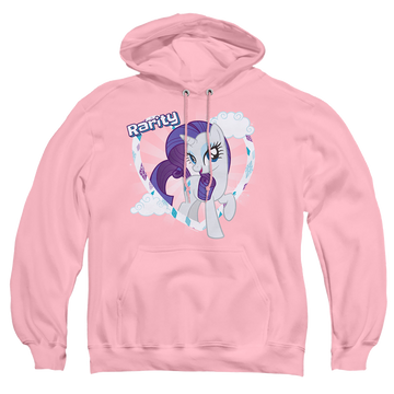Pink pullover hoodie with My Little Pony Friendship Is Magic Rarity graphic