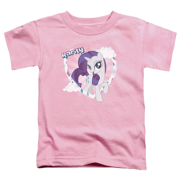Pink toddler t-shirt with My Little Pony Friendship Is Magic Rarity graphic