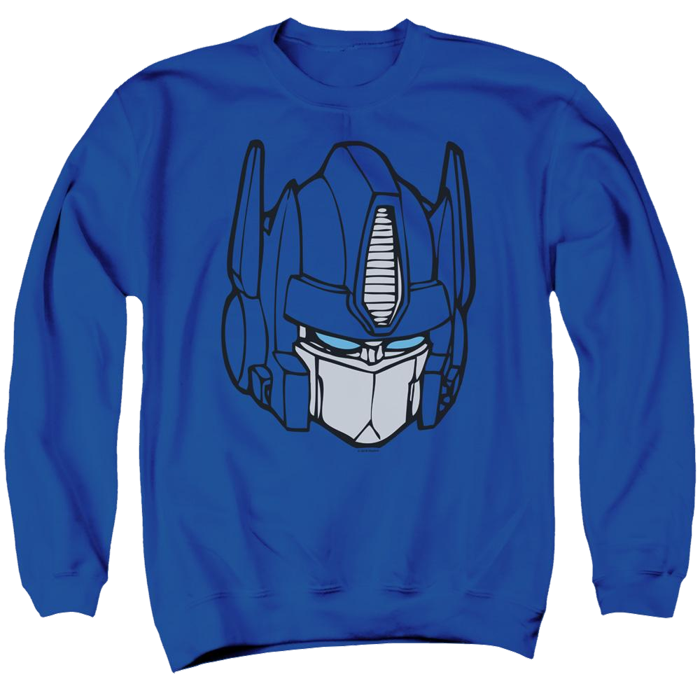 Transformers Optimus Head - Men's Crewneck Sweatshirt Men's Crewneck Sweatshirt Transformers   