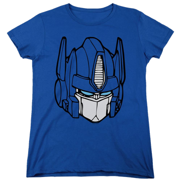 Royal women's t-shirt with Transformers Optimus Head graphic