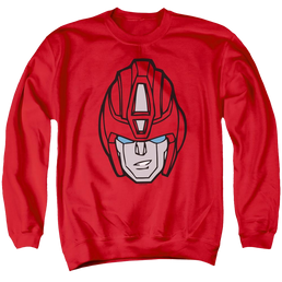 Transformers Hot Rod Head - Men's Crewneck Sweatshirt Men's Crewneck Sweatshirt Transformers   