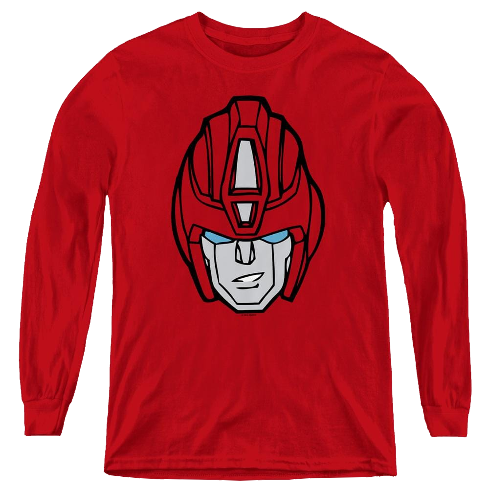Transformers Hot Rod Head - Youth Long Sleeve T-Shirt Youth Long Sleeve T-Shirt Transformers   