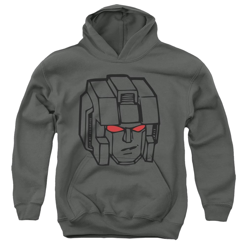Transformers Starscream Head - Youth Hoodie Youth Hoodie (Ages 8-12) Transformers   