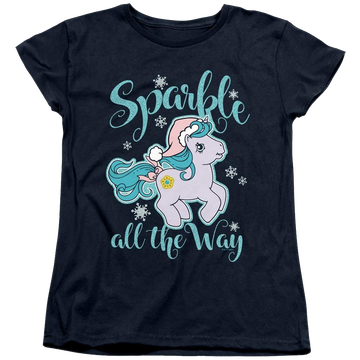 Navy women's t-shirt with My Little Pony Classic Sparkle All The Way graphic