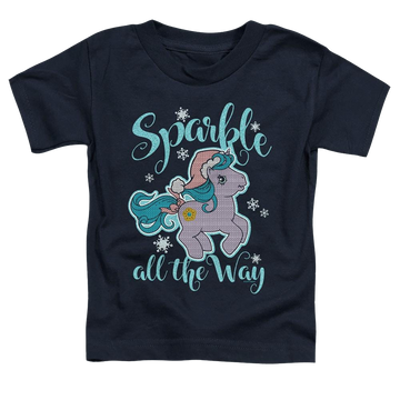 Navy toddler t-shirt with My Little Pony Classic Sparkle All The Way 2 graphic