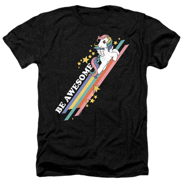 Charcoal men's heather t-shirt with My Little Pony Classic Be Awesome graphic