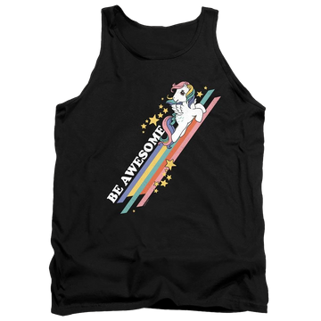 Black men's tank with My Little Pony Classic Be Awesome graphic