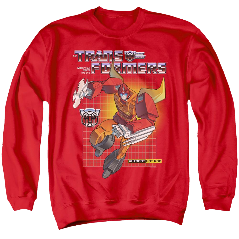 Transformers Hot Rod - Men's Crewneck Sweatshirt Men's Crewneck Sweatshirt Transformers   