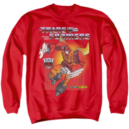 Transformers Hot Rod - Men's Crewneck Sweatshirt Men's Crewneck Sweatshirt Transformers   