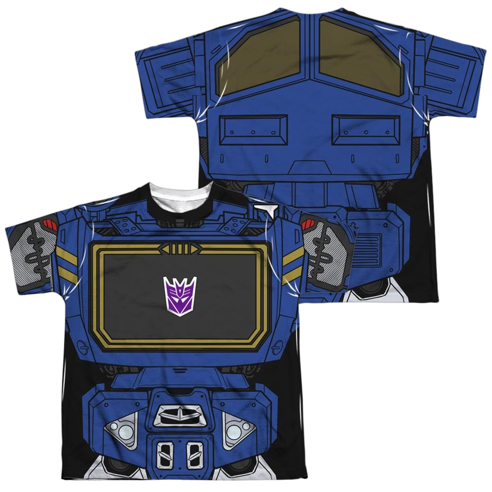 Transformers Soundwave Costume (Front/Back Print) - Youth All-Over Print T-Shirt Youth All-Over Print T-Shirt (Ages 8-12) Transformers   