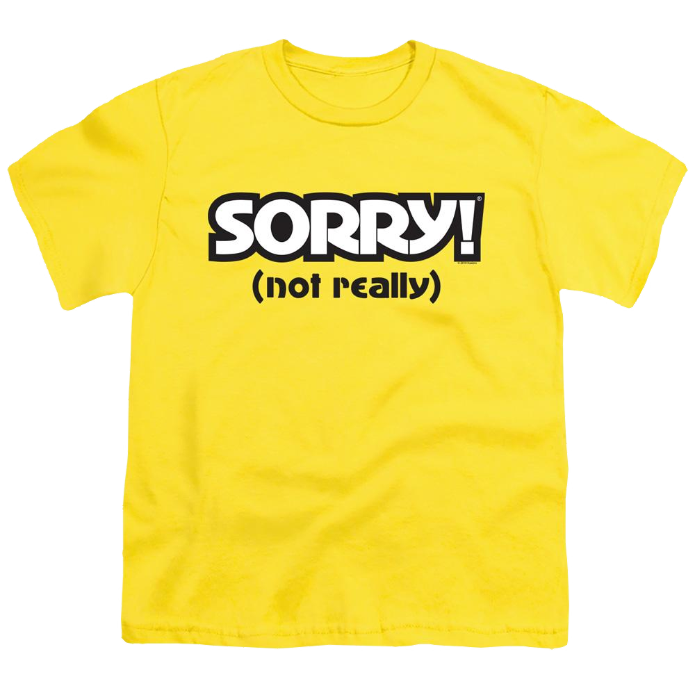 Game of Sorry Not Really - Youth T-Shirt Youth T-Shirt (Ages 8-12) Sorry   