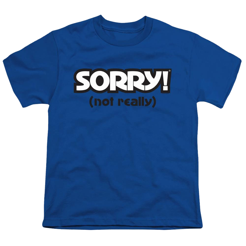 Game of Sorry Not Really - Youth T-Shirt Youth T-Shirt (Ages 8-12) Sorry   