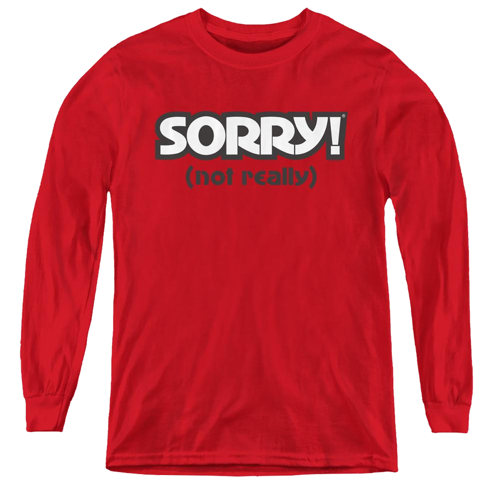 Game of Sorry Not Really - Youth Long Sleeve T-Shirt Youth Long Sleeve T-Shirt Sorry   