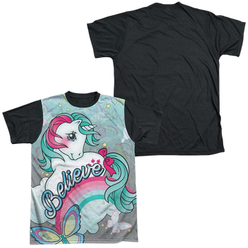My Little Pony Classic Believe In Dreams men's black back t-shirt