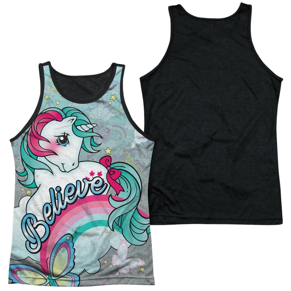 My Little Pony Classic Believe In Dreams - Men's Black Back Tank Top Men's Black Back Tank My Little Pony   