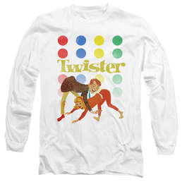 Hasbro Gaming Old School Twister - Men's Long Sleeve T-Shirt Men's Long Sleeve T-Shirt Twister   
