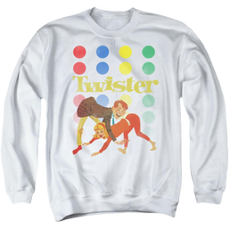 Hasbro Gaming Old School Twister - Men's Crewneck Sweatshirt Men's Crewneck Sweatshirt Twister   