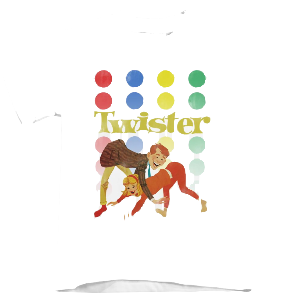 Hasbro Gaming Old School Twister - Kid's T-Shirt Kid's T-Shirt (Ages 4-7) Twister   