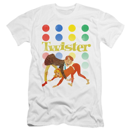 Hasbro Gaming Old School Twister - Men's Premium Slim Fit T-Shirt Men's Premium Slim Fit T-Shirt Twister   