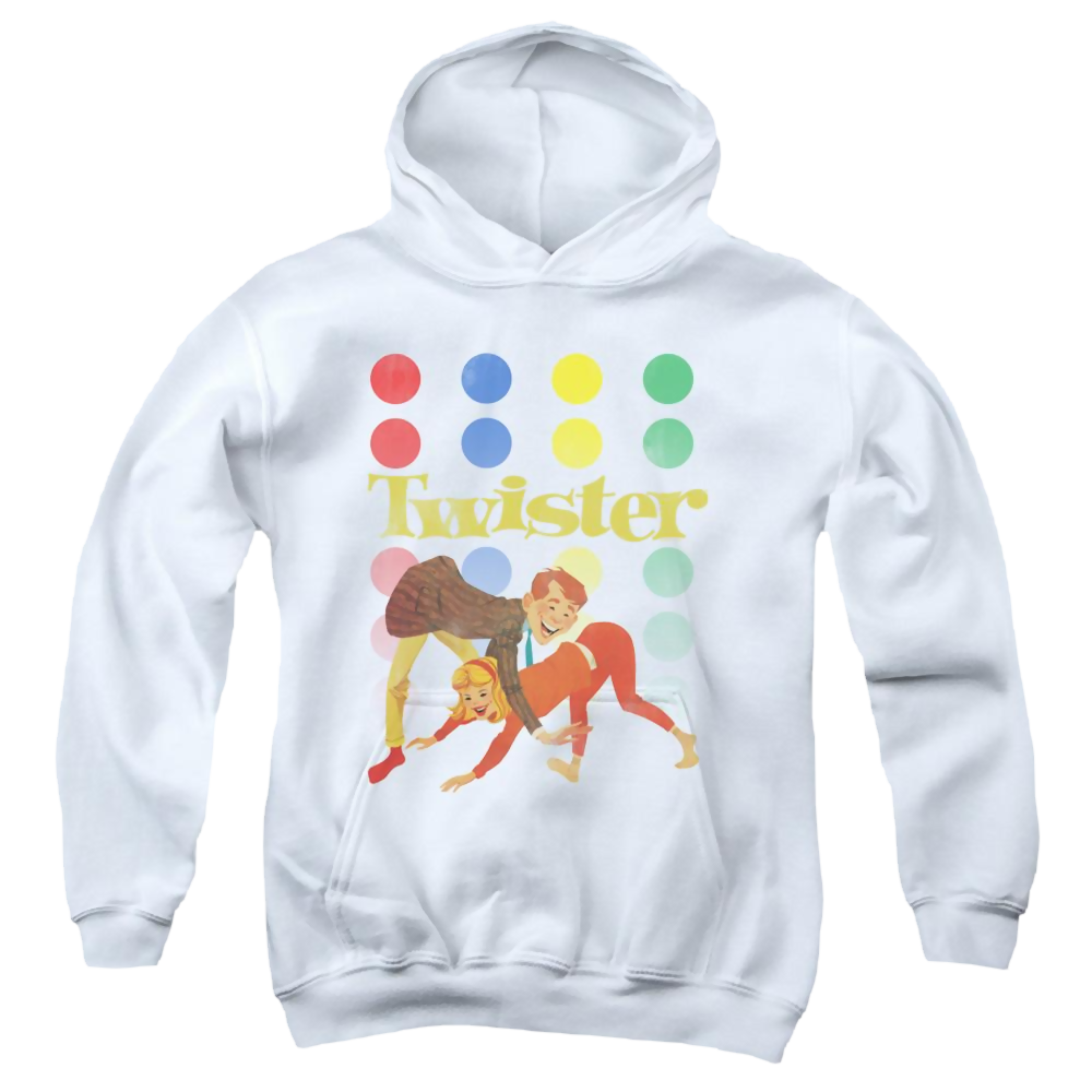 Hasbro Gaming Old School Twister - Youth Hoodie Youth Hoodie (Ages 8-12) Twister   