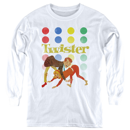 Hasbro Gaming Old School Twister - Youth Long Sleeve T-Shirt Youth Long Sleeve T-Shirt Twister   