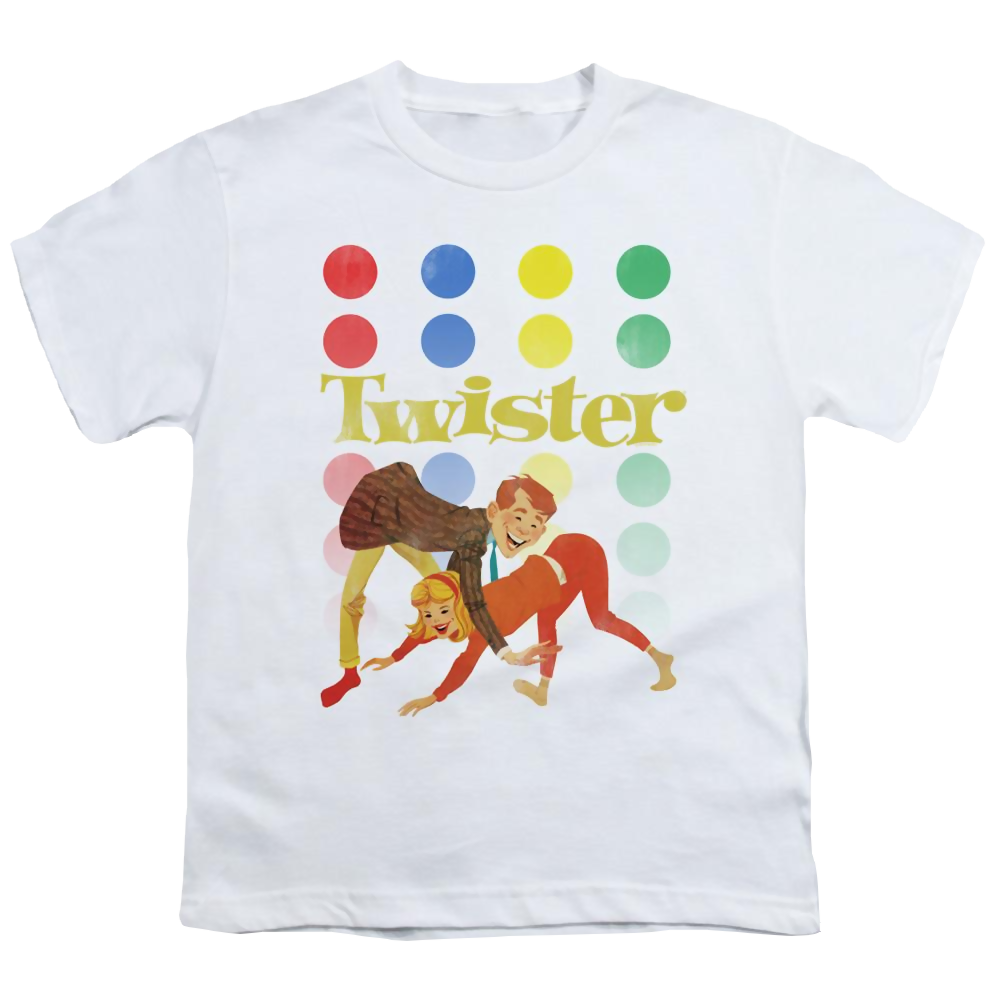 Hasbro Gaming Old School Twister - Youth T-Shirt Youth T-Shirt (Ages 8-12) Twister   