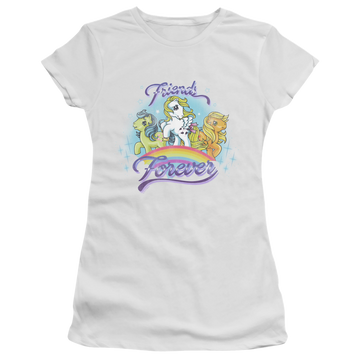 White juniors t-shirt with My Little Pony Classic Friends Forever graphic