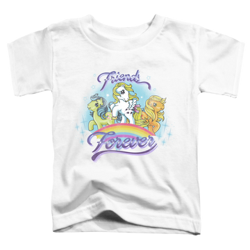White toddler t-shirt with My Little Pony Classic Friends Forever graphic