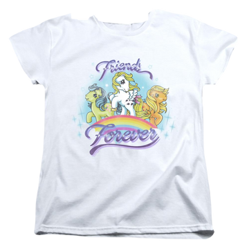 White women's t-shirt with My Little Pony Classic Friends Forever graphic