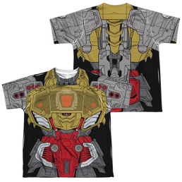 Transformers Grimlock Costume (Front/Back Print) - Youth All-Over Print T-Shirt Youth All-Over Print T-Shirt (Ages 8-12) Transformers   