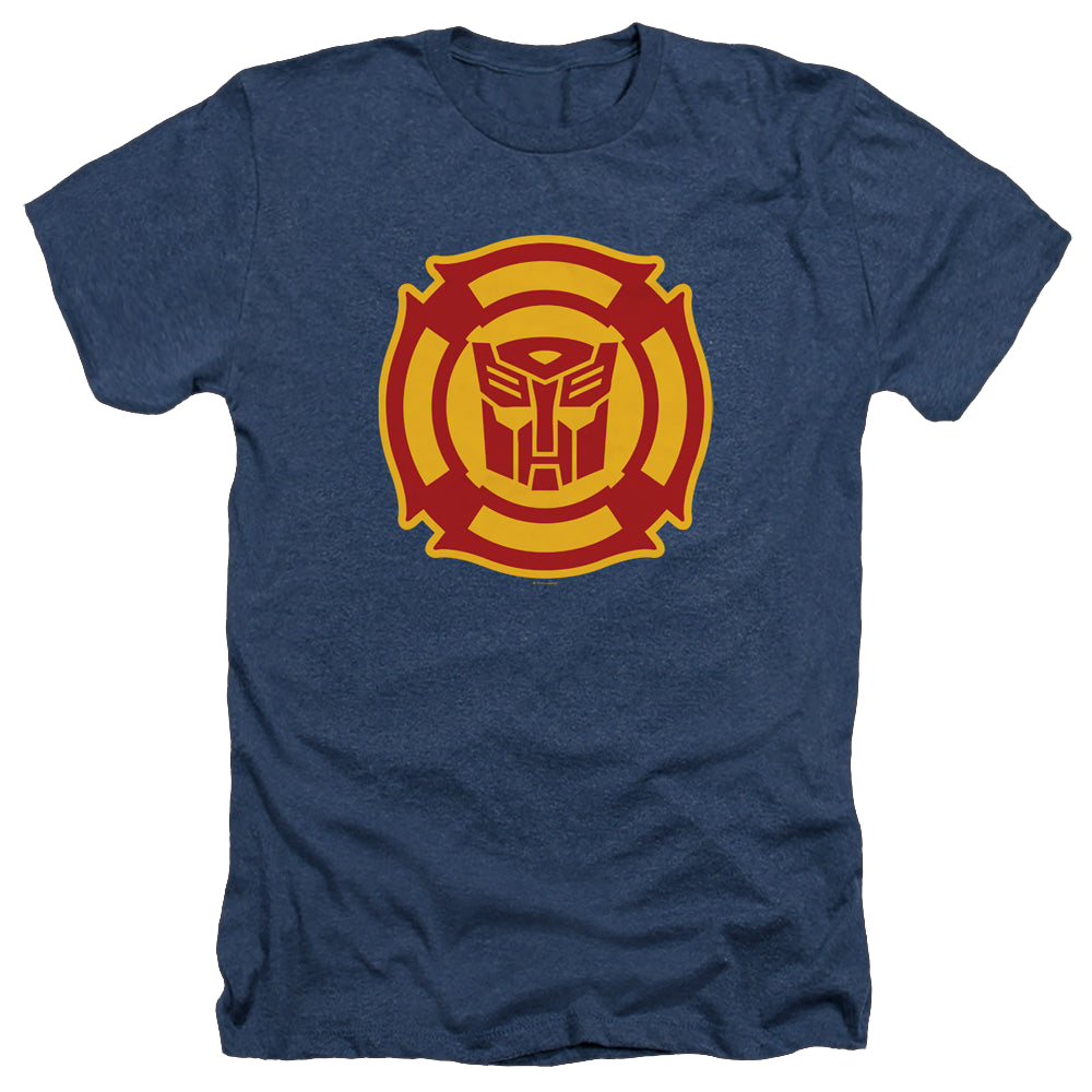 Transformers Rescue Bots Logo - Men's Heather T-Shirt Men's Heather T-Shirt Transformers   